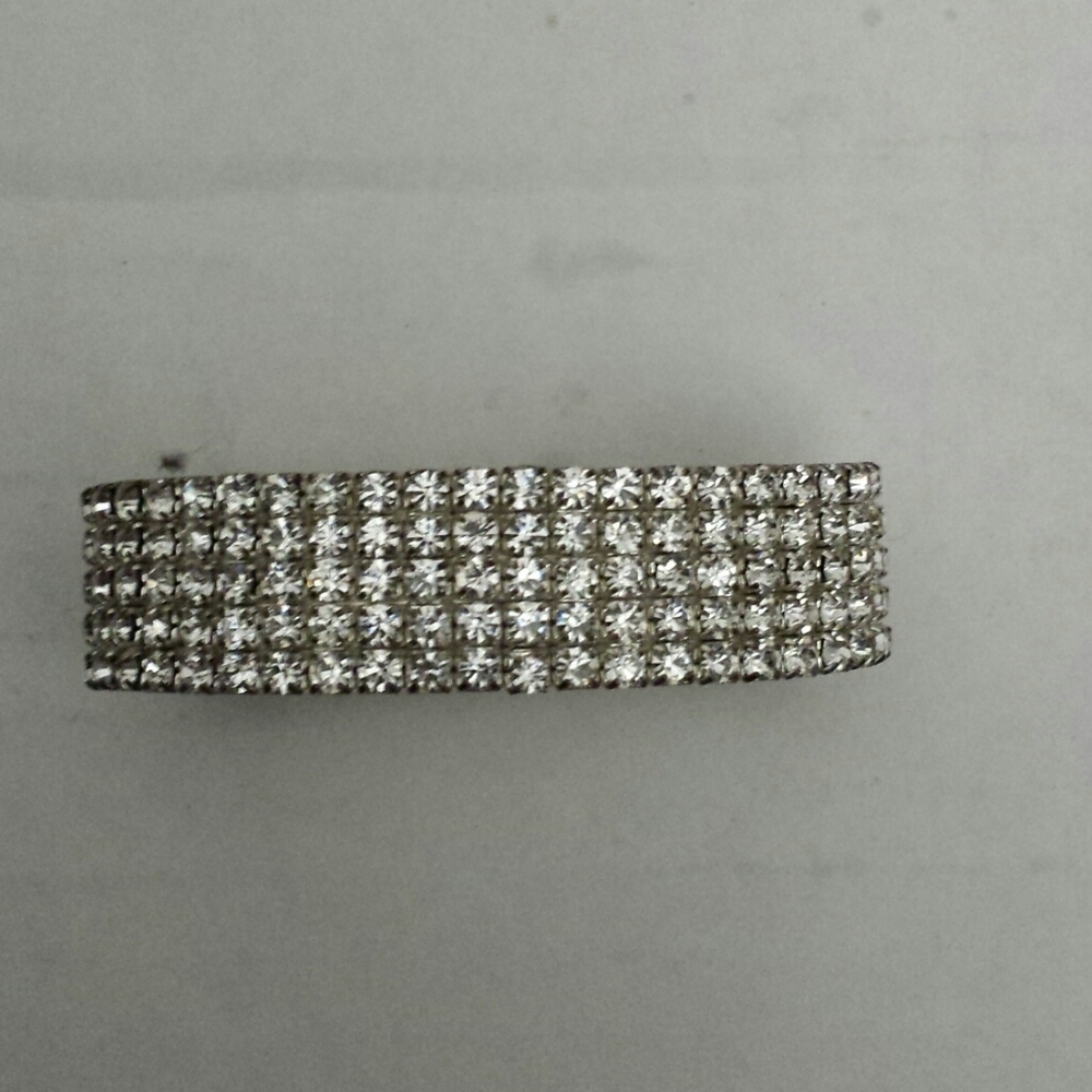 Stretch rhinestone 5 row bracelet